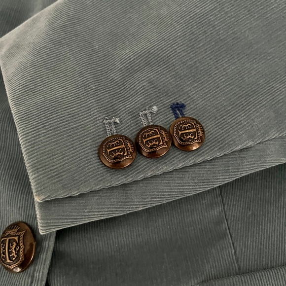 Talbots Dusty Blue Corduroy Blazer 14W - Picture 4 of 8